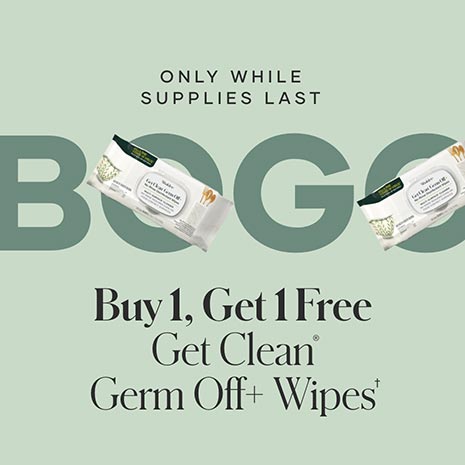Get Clean Germ-Off+ Wipes BOGO